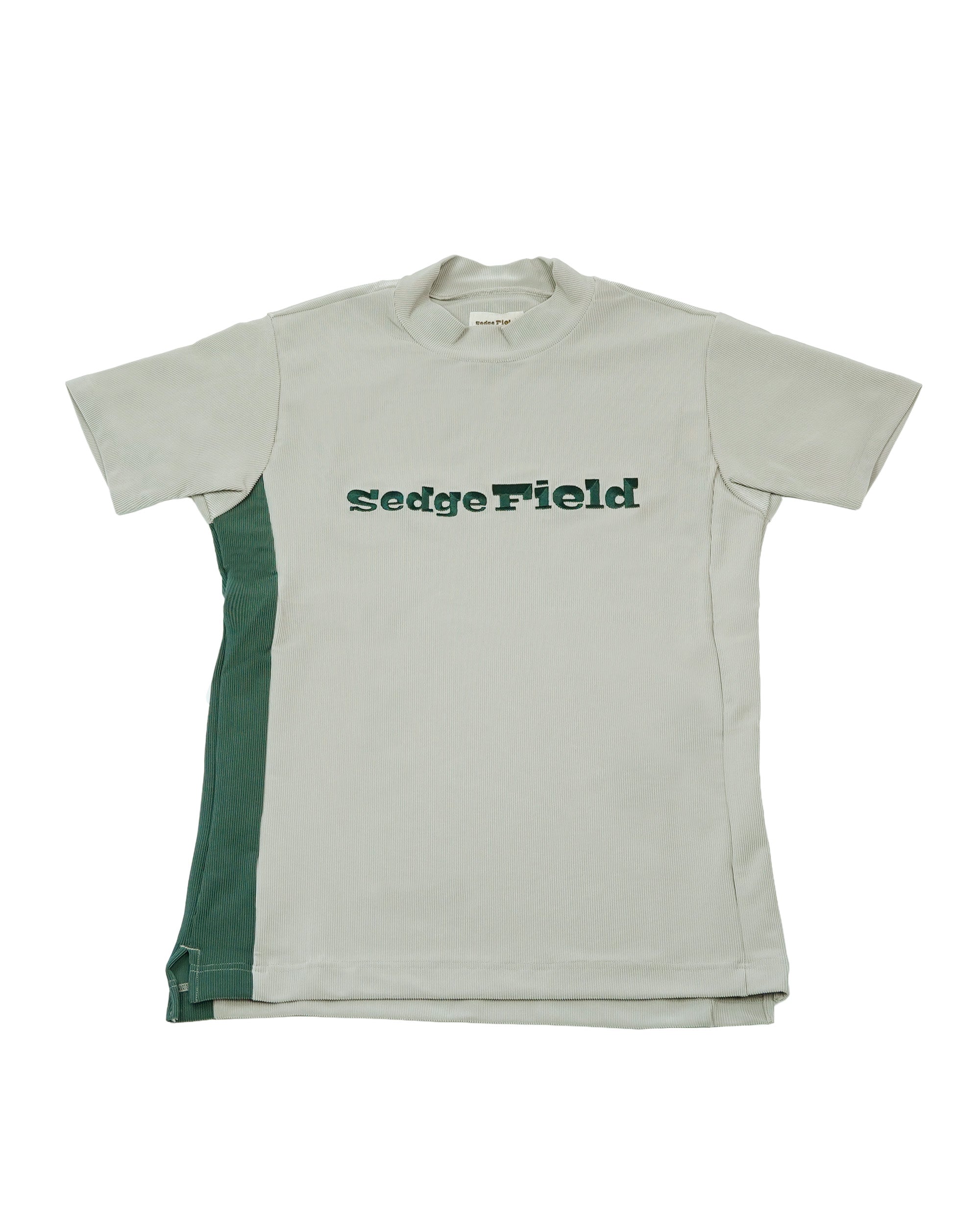 【SF002】コードピケ S/S モックネックTシャツ