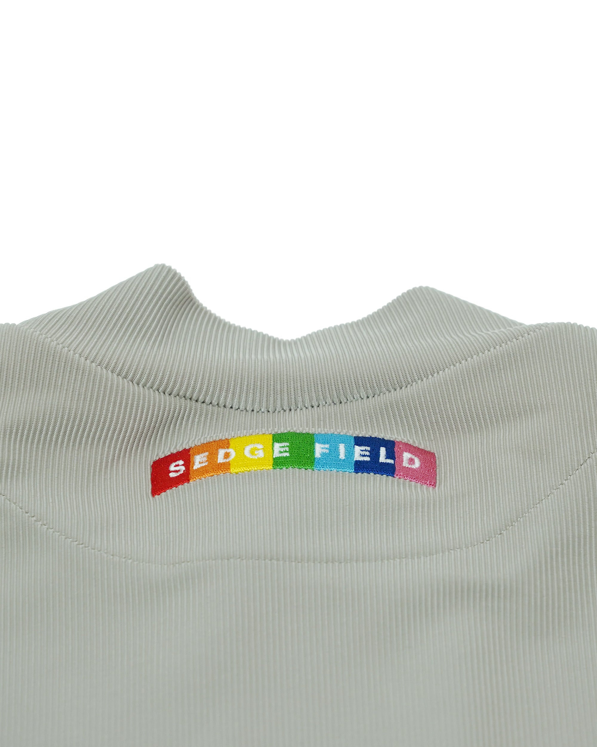 【SF002】コードピケ S/S モックネックTシャツ