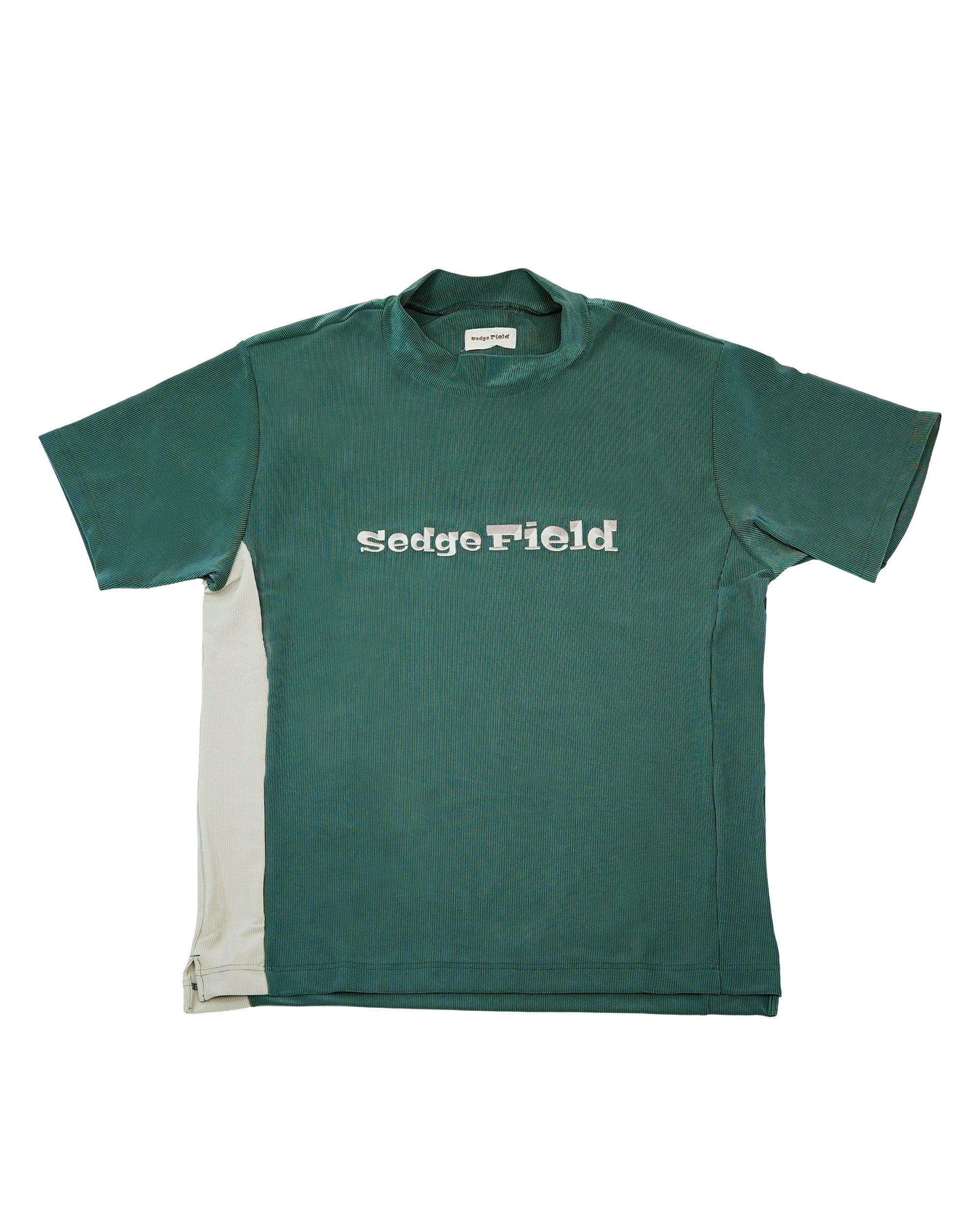 【SF002】コードピケ S/S モックネックTシャツ