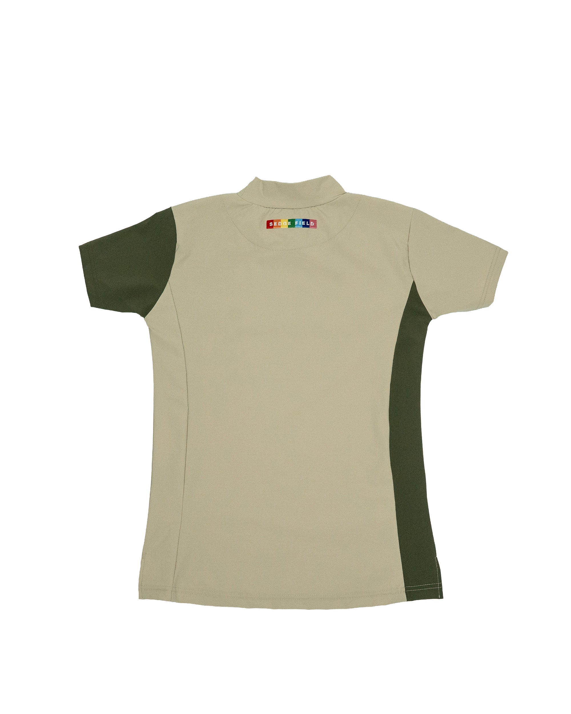 【SF027】LADY'S ドットメッシュ S/S  モックネックシャツ